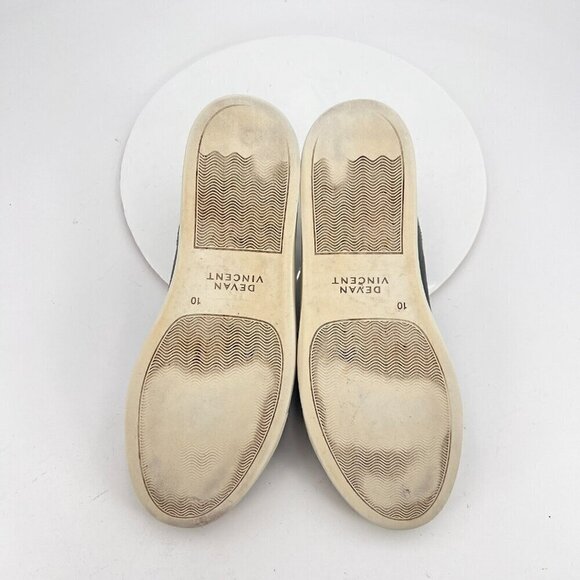 Devan Vincent Men Size10 Black Leather Classic Rubber Sole Lace Up Casual Shoes - Picture 11 of 15